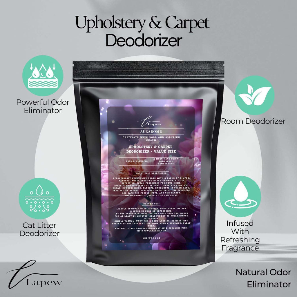Aurabomb Carpet Freshener Powder Refill 36 oz | Powerful Odor Eliminator for Home | Upholstery