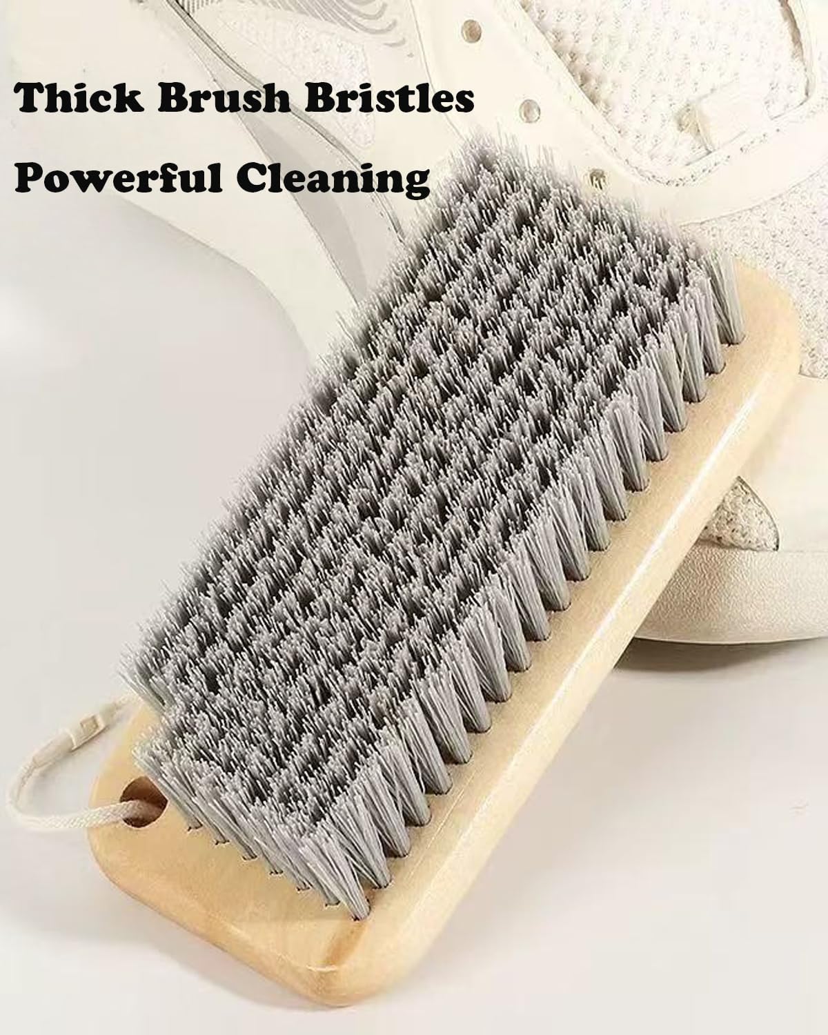 Scrub Cleaning Brush for Stains -Wood Handle Scrubbing Brushes,Cleaning Scrubber Brush for