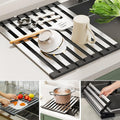 Foldable Dish Drying Rack for Kitchen Sink, Over The Sink Dish Drying Rack, Counter Storage Rack