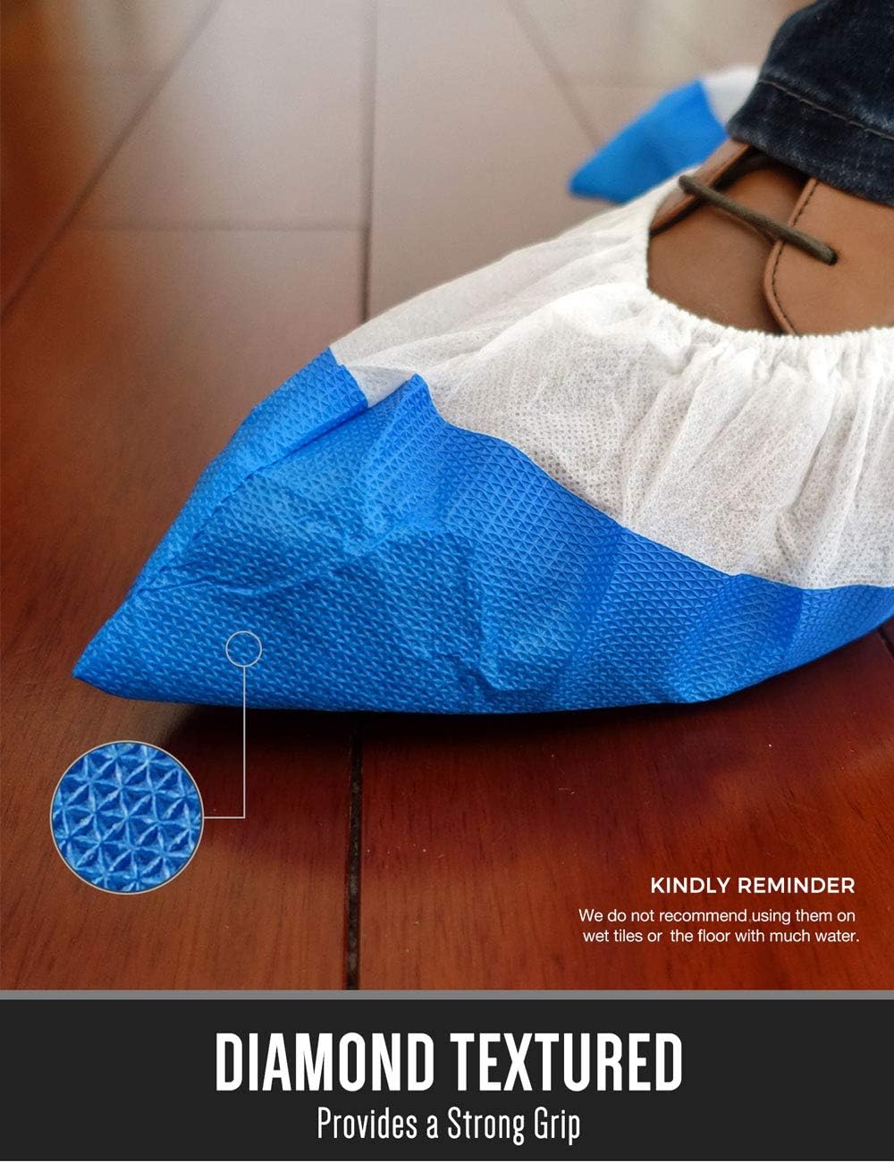 Ohana 1st Hybrid Shoe Covers Disposable Non Slip Waterproof, MEGA Pack (50 Pack x 10, 500 PCS).