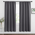 RYB HOME Curtains for Bedroom 72 inches Long, Blackout Thermal Insulating Window Treatment Drapes