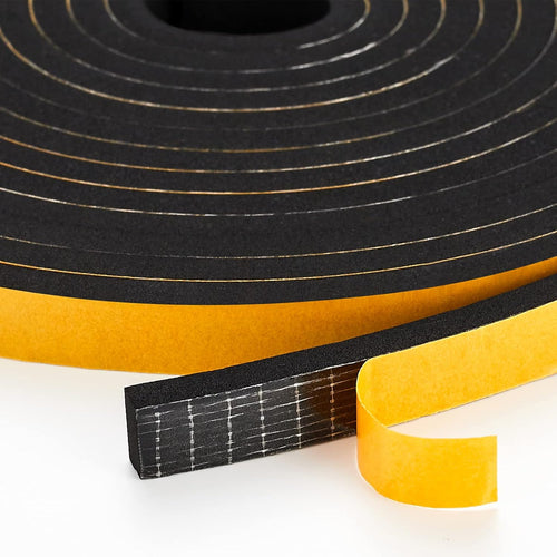 16.5 Feet Weather Stripping Door Seal, 1" Wide X 3/8" Thick Door Seal Strip High Density Foam Tape