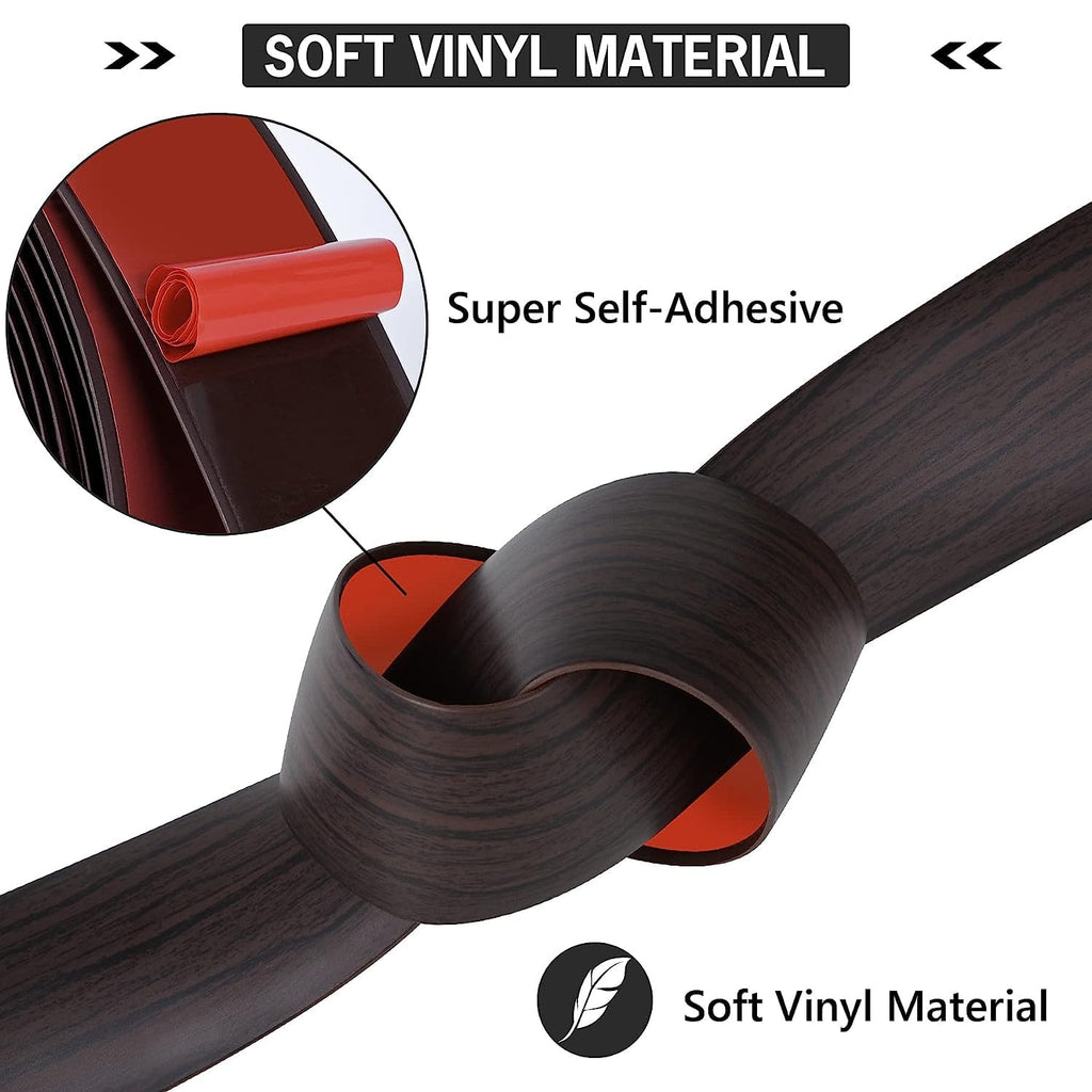 20Ft Floor Transition Strip Self Adhesive Vinyl Cover Floor Strip Flat Divider Transition Strip