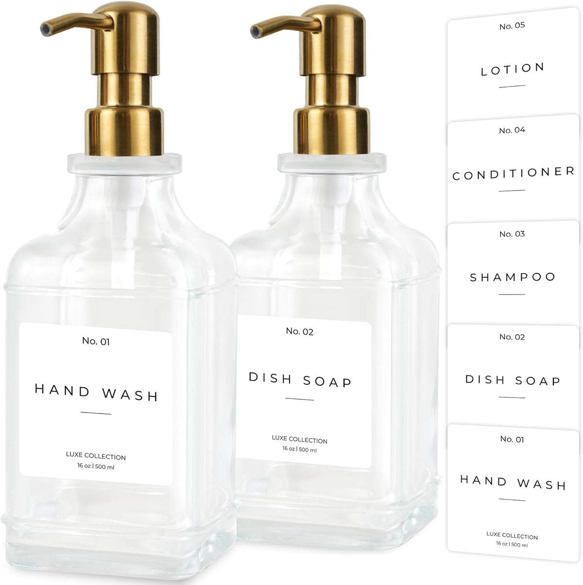 Emerson Essentials Soap Dispenser, Dish Soap Dispenser, Soap Dispenser Bathroom Set, Hand Soap
