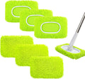 6PCS Reusable Mop Pads Fit for Flat Mops, Chenille Mop Refill Pads Washable Mop Covers, Household