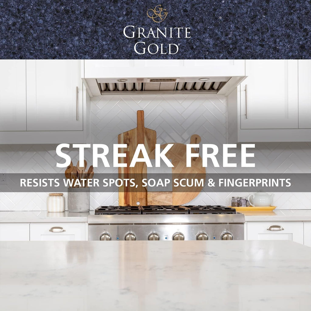 Granite Gold Quartz Clean & Shine Streak-Free Cleaner Deeps Cleans and Polishes All Quartz Surfaces