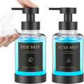 Luxspire Foaming Soap Dispenser, Glass Foam Pump Soap Dispenser, Non-Slip Hand Soap Dispenser with