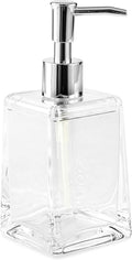 Huang Acrylic Clear Square Tapered Soap Dispenser Crystal Clear Acrylic | Sturdy and Elegant
