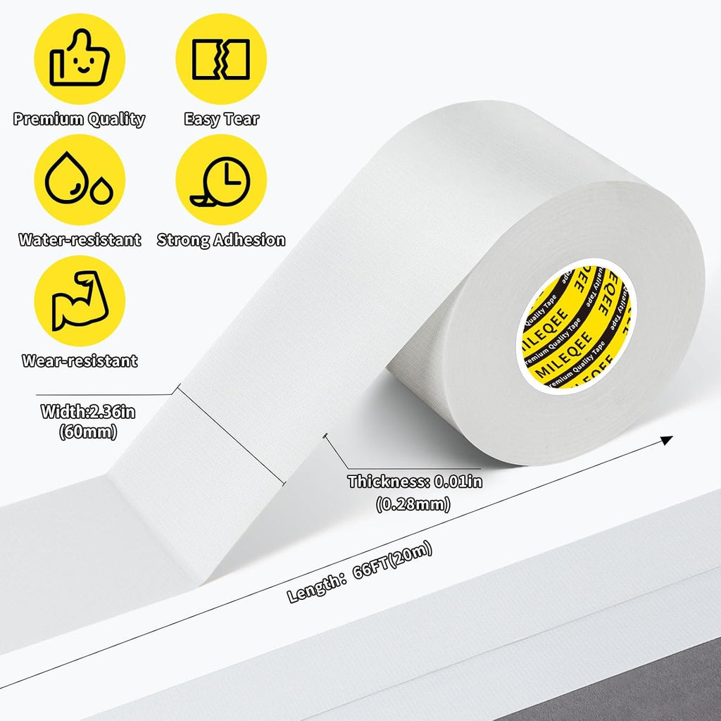 Duct Tape Heavy Duty Single Sided, Strong Adhesive High Strength, Waterproof Mesh Tape for Indoor