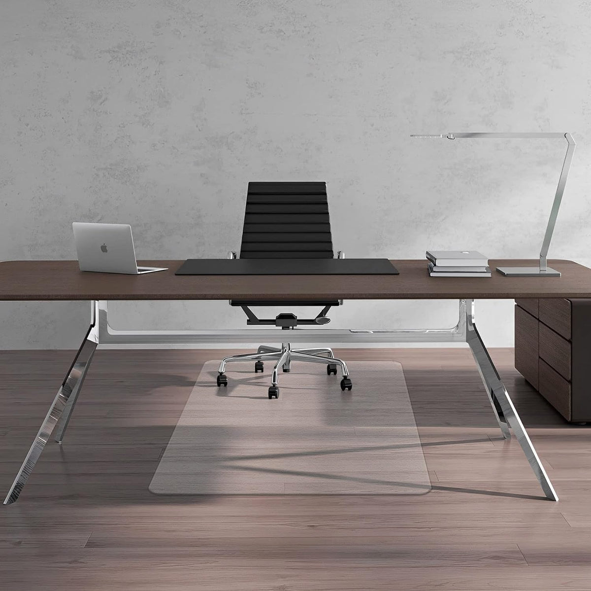 FuturHydro Chair Mat for Hardwood Floor, 30" x 48" Clear Anti-Slip Computer Desk Chair Floor Mat