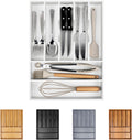 Kitchen Silverware Drawer Organizer and Storage Deep Cookware Utensil Cutlery Rack Office Drawer
