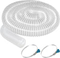 PVC Dust Collection Hose 3" x 10', Flexible Dust Collector Hose, Puncture Resistant Carbon Steel