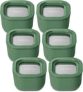 Caraway 6pc Food Storage Container Set - 1.75 Cup Glass Storage Container for Food (6) - Non-Toxic