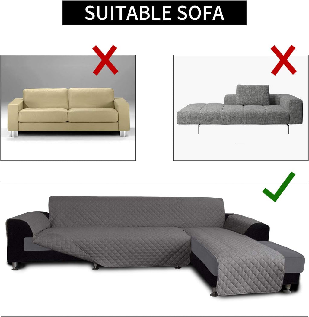 Easy-Going Sofa Slipcover L Shape Sofa Cover Sectional Couch Cover Furniture Protector Mat for Pets