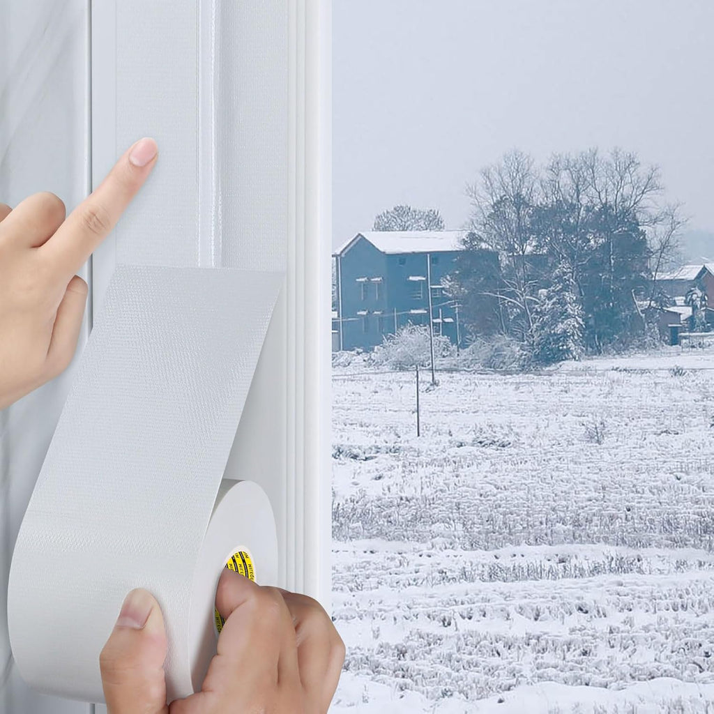 Cloth Duct Window Seal Strip Tape for Winter, 1.89in x 66FT, Weather Stripping Sealing Insulation