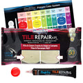 MagicEzy Tile Repair Kit: Porcelain Repair Kit - Ceramic Tile Repair Kit - Mix and Match Colors