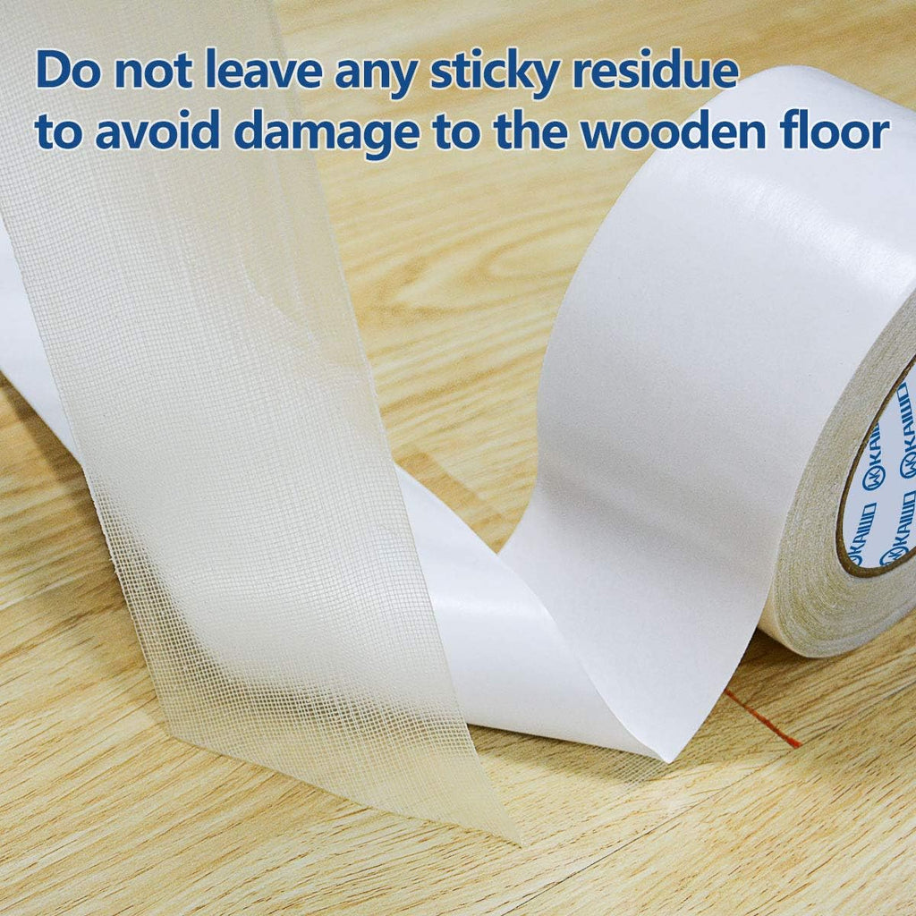 Heavy Duty Carpet Tape Double Sided 4 INx30YD Rug Tape for Area Rugs on Carpet, Perfect Rug Gripper