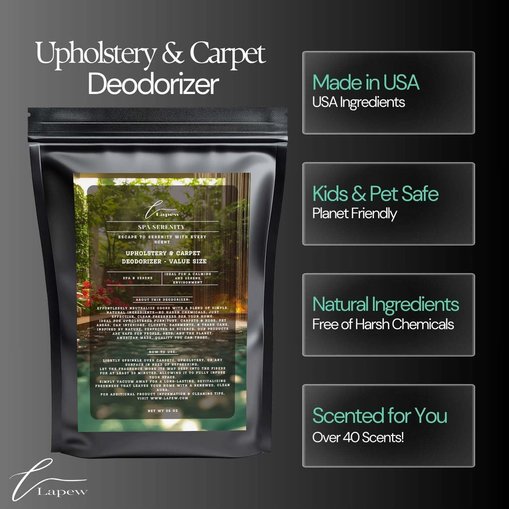 Spa Serenity Carpet Freshener Powder Refill 36 oz | Powerful Odor Eliminator for Home | Upholstery