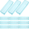 Maitys 12 Pcs Vanity Drawer Organizer 9 x 3 x 2 Inches Clear Plastic Utensil Organizers Kitchen