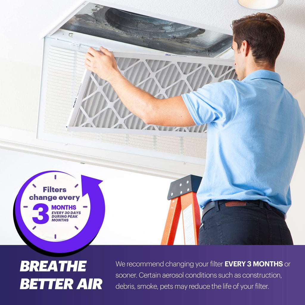 BNX TruFilter 20x23x1 Air Filter MERV 8 (6-Pack) - MADE IN USA – Dust & Pet Defense Electrostatic