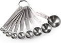 Measuring Spoons: U-Taste 18/8 Stainless Steel Measuring Spoons Set of 9 Piece: 1/16 TSP, 1/8 TSP