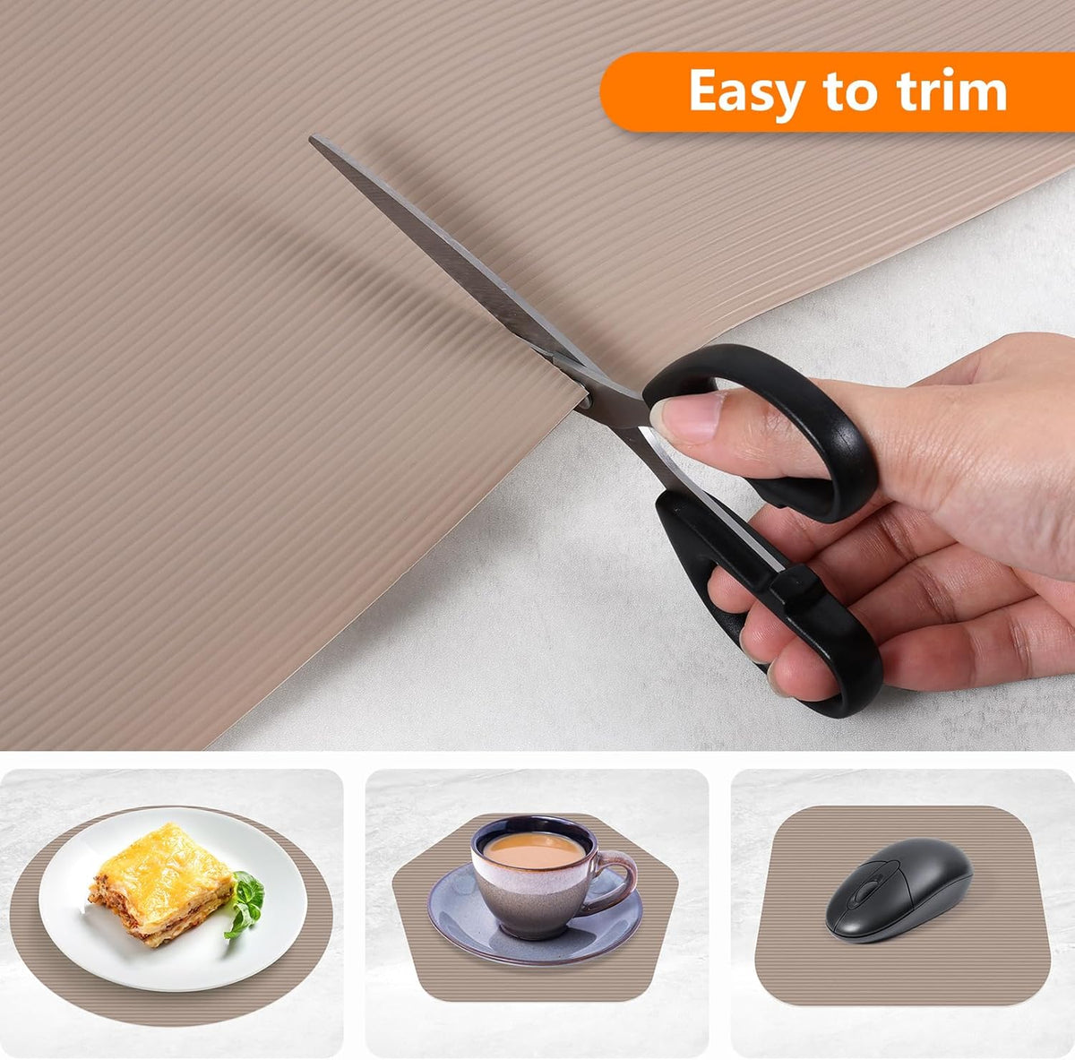 Shelf Liners for Kitchen Cabinets Drawer Liner Non Adhesive Cupboard Mat EVA Material Waterproof