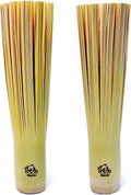 Handmade Bamboo Wok Brushes 2 Pack – 100% Natural, No Metal, Eco-Friendly Scrubbers for Carbon