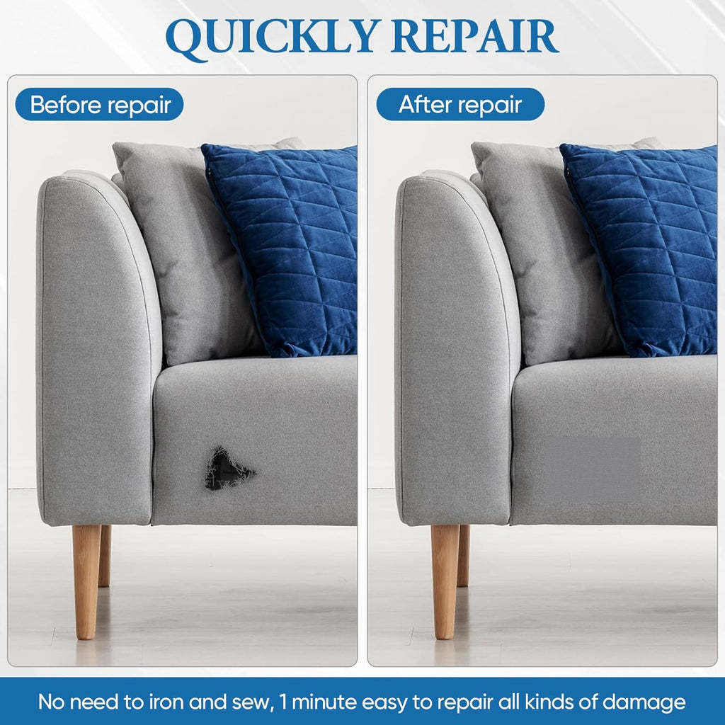 Canvas Repair Patch 5.5 x 8 Inches 6Pcs Self-Adhesive Waterproof Canvas Patch Kit for Repairing
