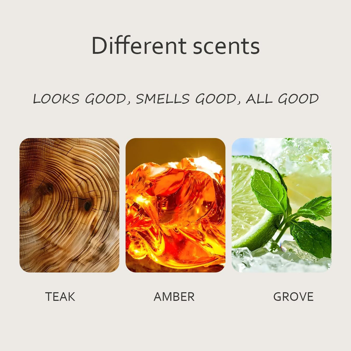 Amber Air Freshener, Stone Scent Starter Kit, Odor Eliminator - Car Visor Clip (Pack of 1 - Amber