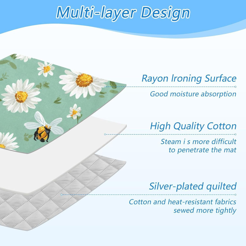 Ironing Mat Portable Ironing Pad Ironing Blanket for Table Top Heat Resistance Double-Side Using