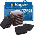 Furniture Sliders, 12pcs 3 inch Square Furniture Moving Kits Carpet Sliders for Moving Furniture
