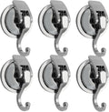 Heavy Duty Suction Cup Hooks for Shower, Bathroom Robe - Vacuum Glass Hooks, Reusable, No Hole