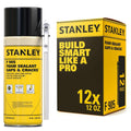 Stanley F905 Gaps & Cracks Sealant (12x12 Oz.) – Polyurethane Spray Foam Insulation for Window &