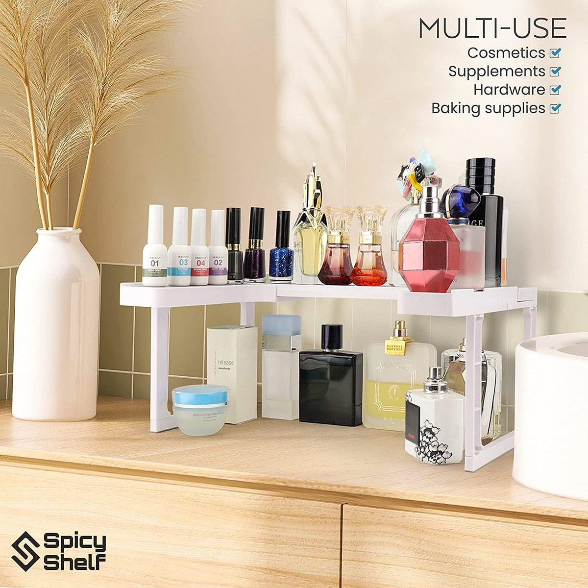 Spicy Shelf Patented Spice Rack and Stackable Organizer