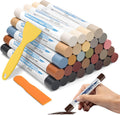 30+2P Wood Filler Sticks, Windspeed 30 Colos Wood Filler Putty Wax Crayons Furniture Repair Kit
