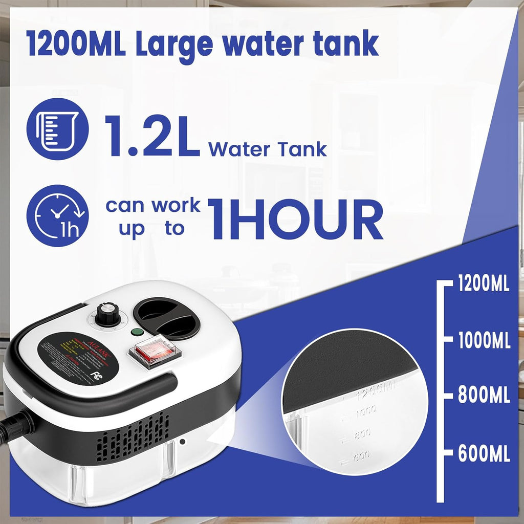 2500W Handheld Steam Cleaner,Portable Car Steamer For Auto Detailing,High-Temperature and Pressure