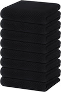 Homaxy 100% Cotton Waffle Weave Kitchen Dish Towels, Ultra Soft Absorbent Quick Drying Cleaning