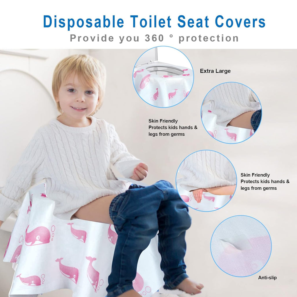 21 Pack Toilet Seat Covers Disposable, Extra Large Disposable Toilet Seat Covers for Adults