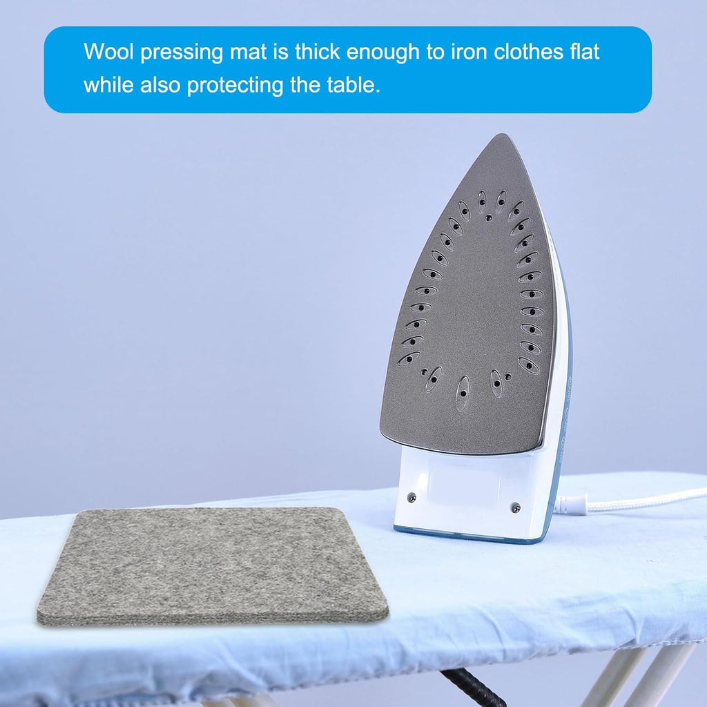 PATIKIL Wool Pressing Mat, 12" x 9" Wool Ironing Pad Blanket 0.5" Thickened Heat Resistant Quilting