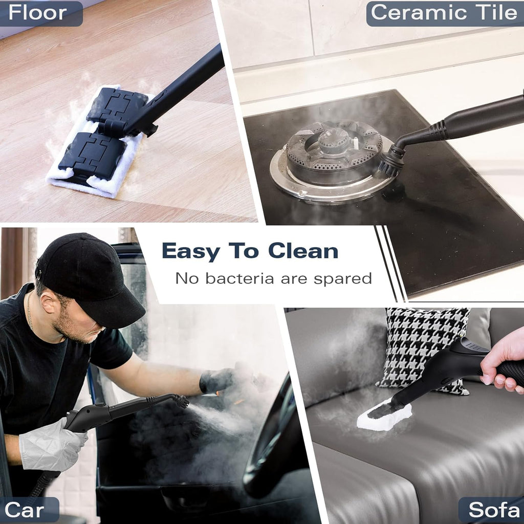 Steam Cleaner, Handheld Steamer with 21 Accessories, 248°F High-Temperature Steam for Floors