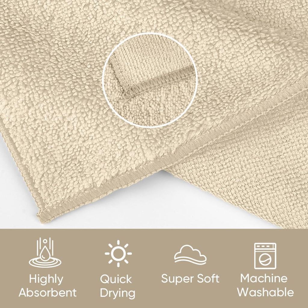 HOMEXCEL Microfiber Washcloths 24 Pack, Highly Absorbent and Soft Face Towel, Multi-Purpose Wash