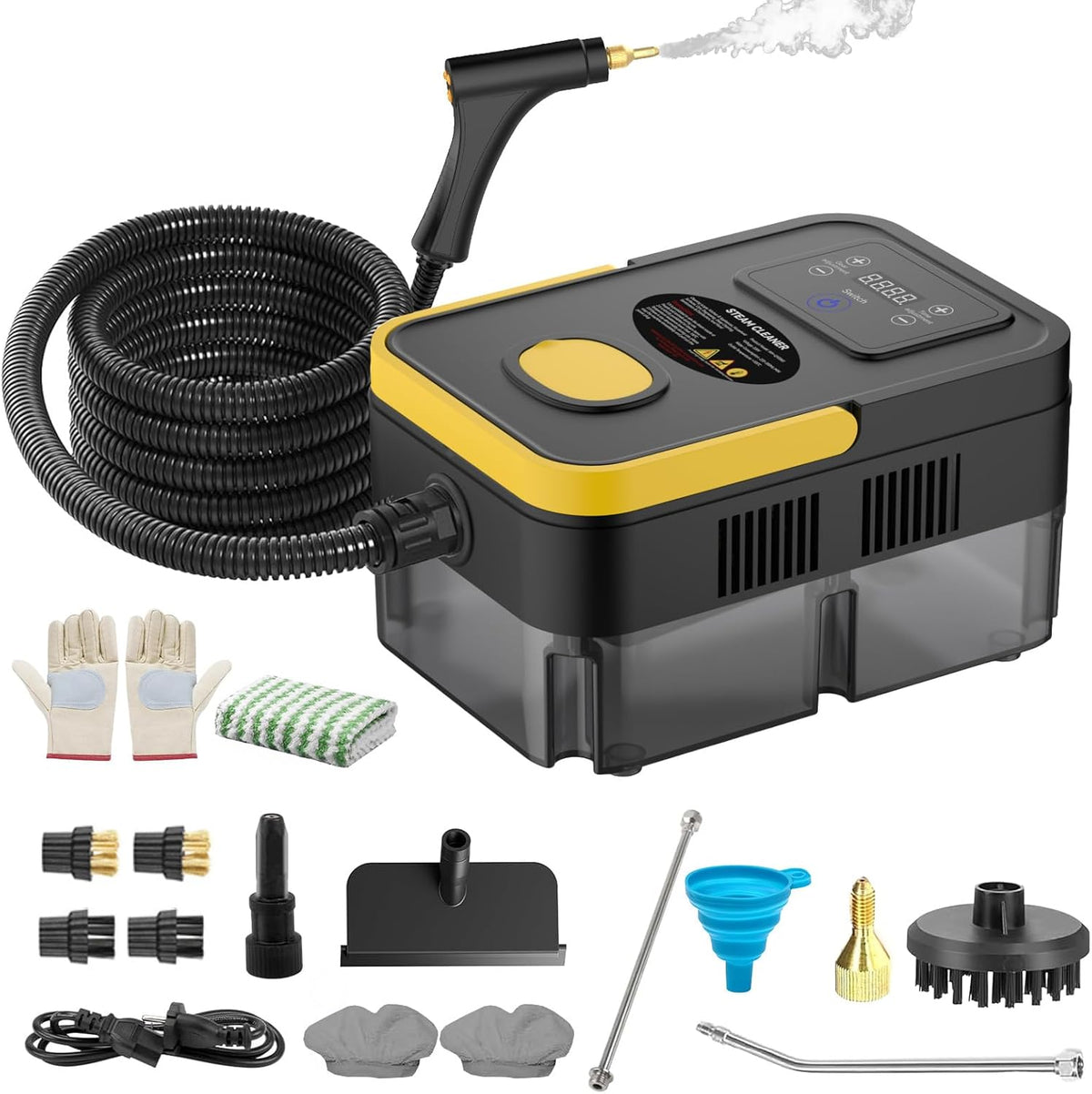 Steam Cleaner, 2500W High Pressure Steam Cleaner for Home, 10s Fast Heat-Up, Chemical-Free Steamer