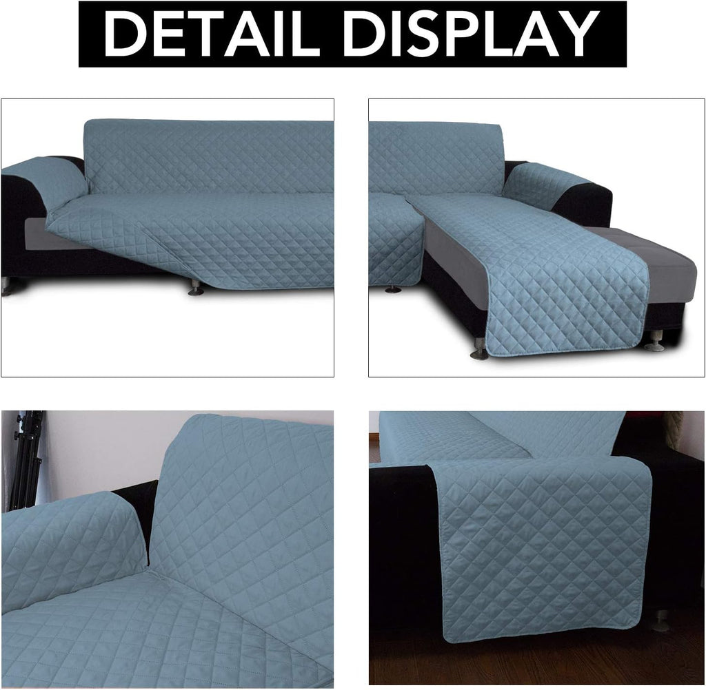 Easy-Going L Shape Sofa Slipcover Sectional Couch Cover - Reversible Chaise Lounge Furniture