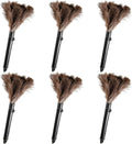 Retractable Feather Duster-Genuine Ostrich Feathers,Anti-Static,Reusable Eco-Friendly Handheld
