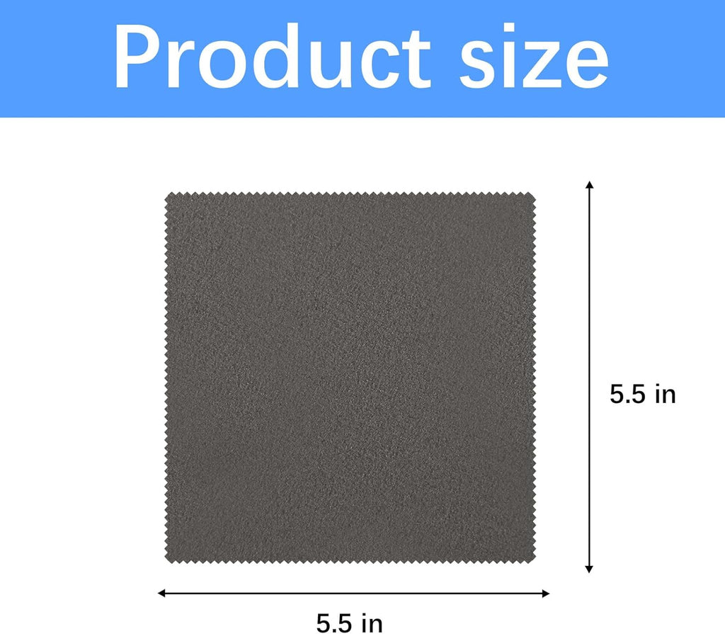 60 Pack Microfiber Cleaning Cloth for Glasses (5.5"x5.5"), Eye Glasses Clean Cloths Bulk Microfiber