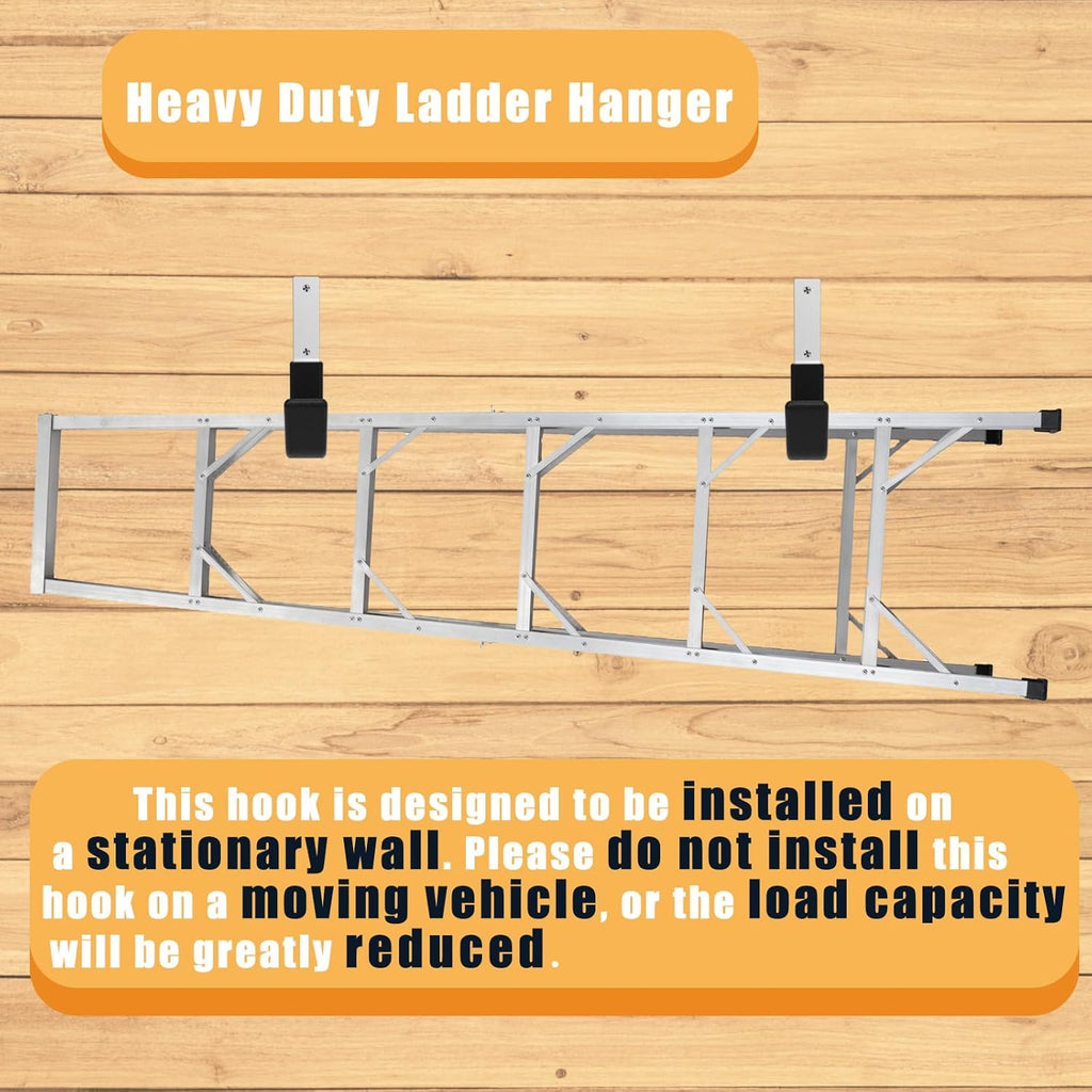 Heavy Duty Utility Hooks - Wall Mount, Hooks for Garage, Hose, Bike, Ladder, Leaf Blower Hanger (6