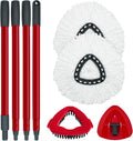 Spin Mop Replace Head, Base, Mop Handle Replacement for OCedar EasyWring 1 Tank System, Include 2