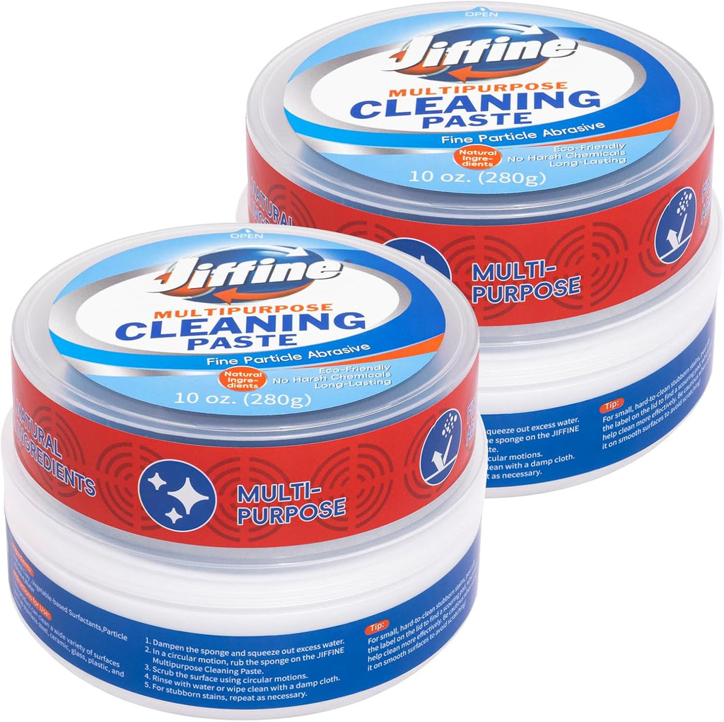 Cooktop Cleaner Paste, Easily Remove Burned-On Food, Grease and Watermarks, Leaving Your Glass Cook