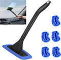 Windshield Cleaning Tool Windshield Cleaning Wand Auto Window Cleaner,5 Pieces Reusable Cloth Pads