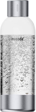 Mysoda Premium Carbonating Bottle 1L Silver - Compatible with MySoda and any brands - Quick-Lock